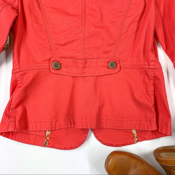 CAbi Toss on Spring Geranium Red Coral Blazer - Picture 7 of 9